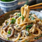 15-Minute Creamy Mushroom Udon