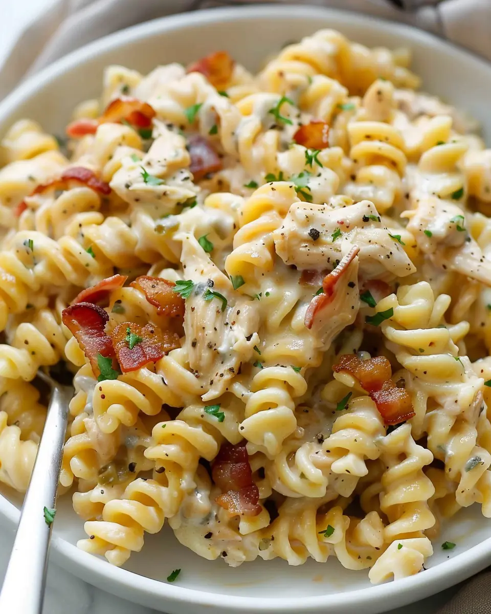 Chicken Bacon Ranch Pasta