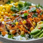 Street Corn Chicken Rice Bowl