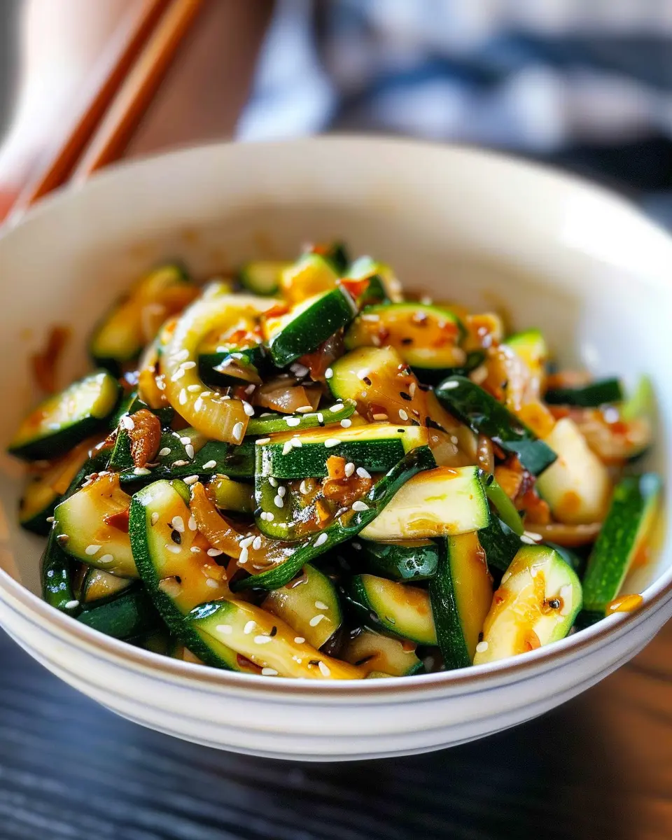 Korean Zucchini Stir Fry: Easy, Flavorful, and Healthy Delight