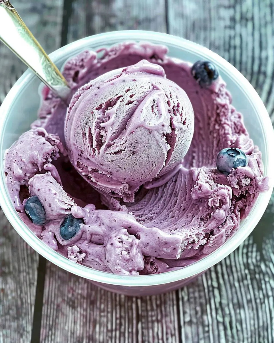 Blueberry Cheesecake Ice Cream