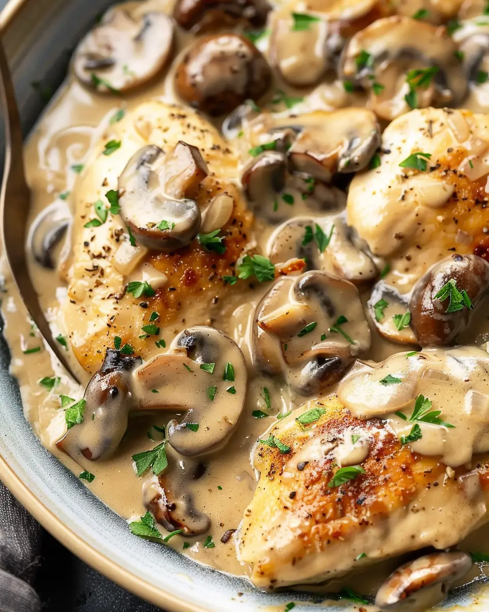 Creamy Mushroom Chicken: An Indulgent Elegance for Dinner