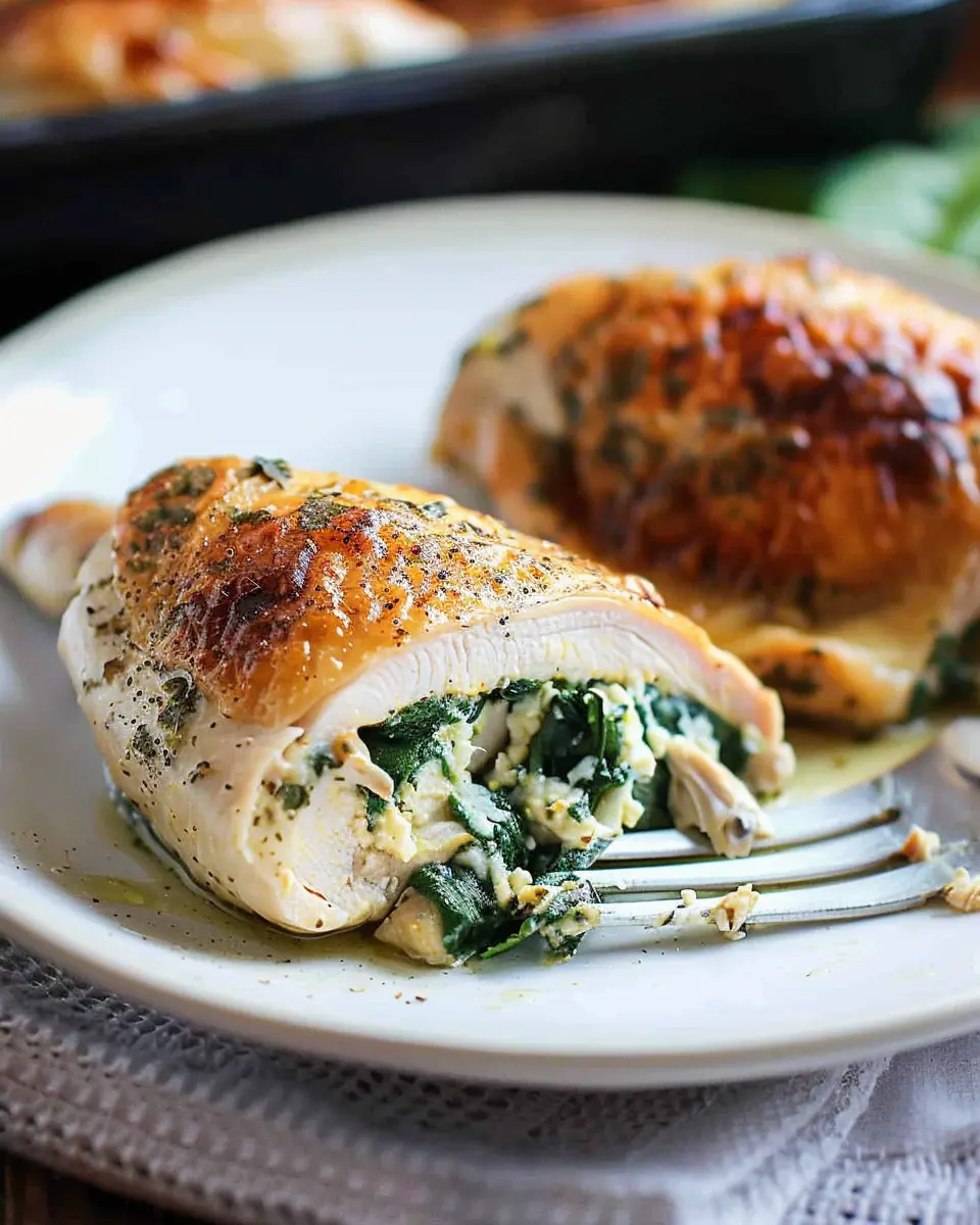 Spinach Stuffed Chicken