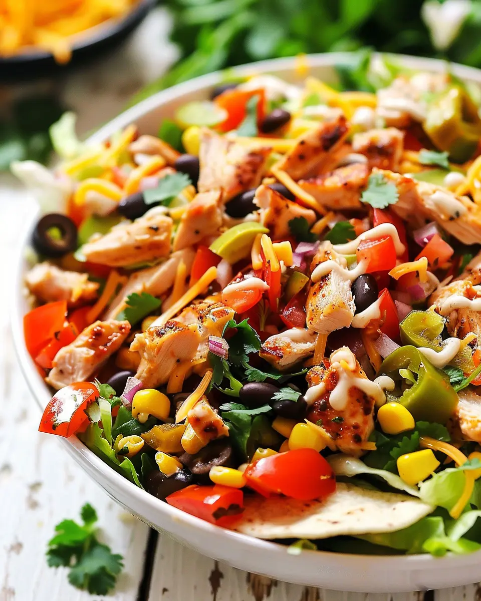 Tex-Mex Chicken Chopped Salad: Easy, Flavorful &amp; Healthy Twist