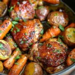 Slow Cooker Honey Garlic Chicken and Veggies