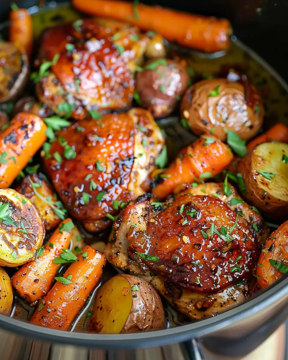 Slow Cooker Honey Garlic Chicken and Veggies: Easy and Delicious