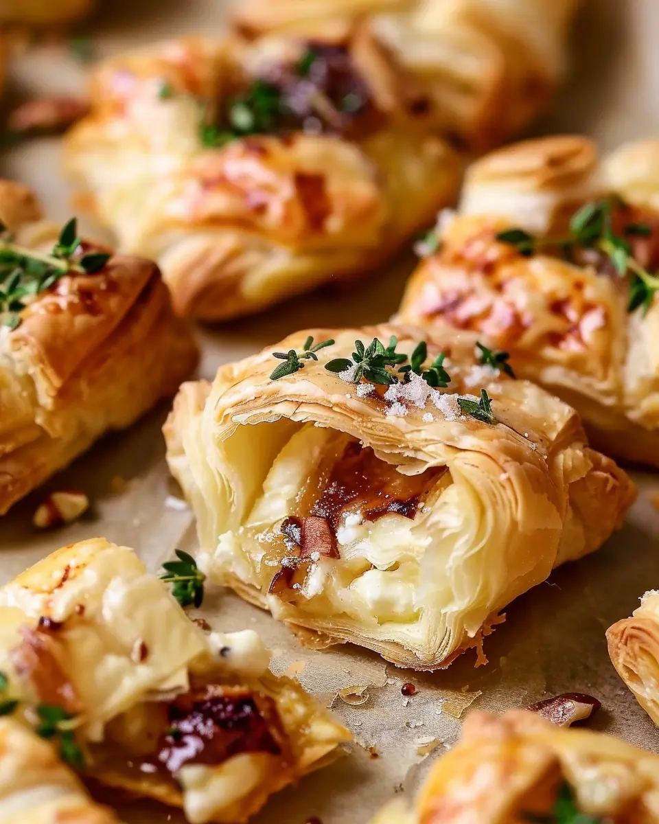 Puff Pastry Brie Bites: Easy Turkey Bacon Delights to Savor