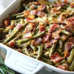 Smothered Bacon Green Bean Casserole