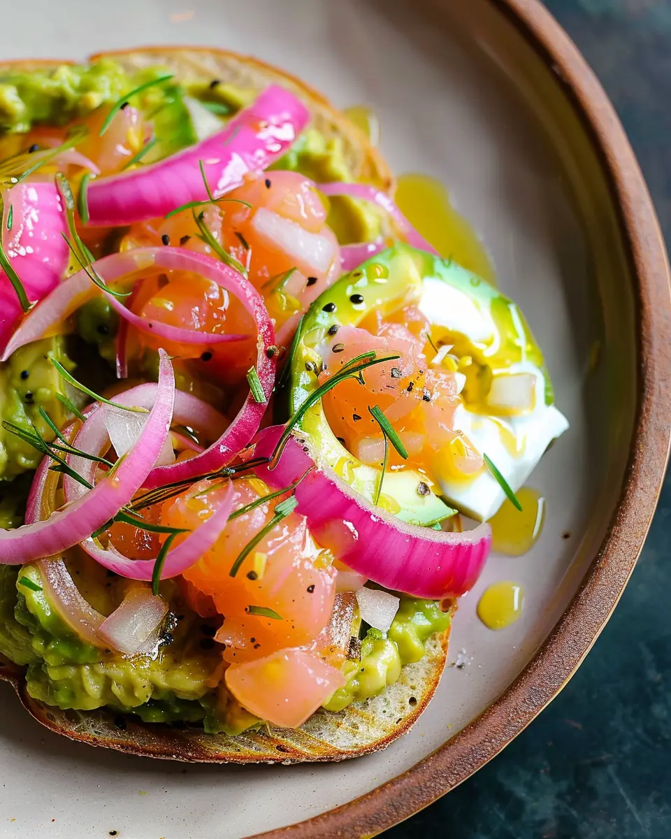 Avocado Smash with Quick Pickled Onions: The Easy, Indulgent Twist