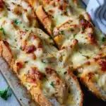 Cheesy Chicken Garlic Bread