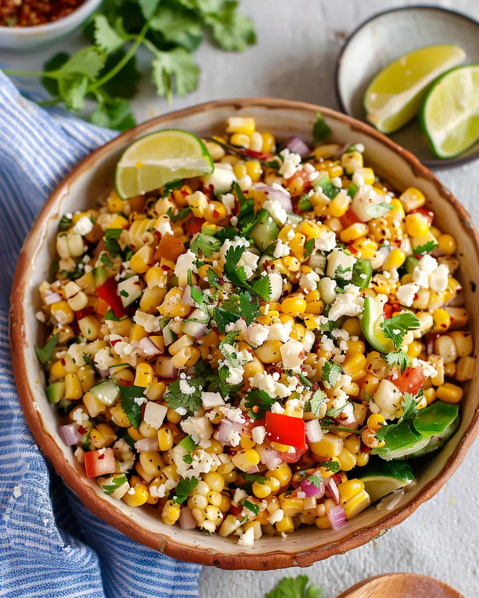 Mexican Street Corn Salad: Easy Recipe with Turkey Bacon Twist