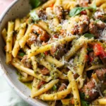 Sausage Pesto Pasta