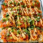 Spicy Salmon Sushi Bake