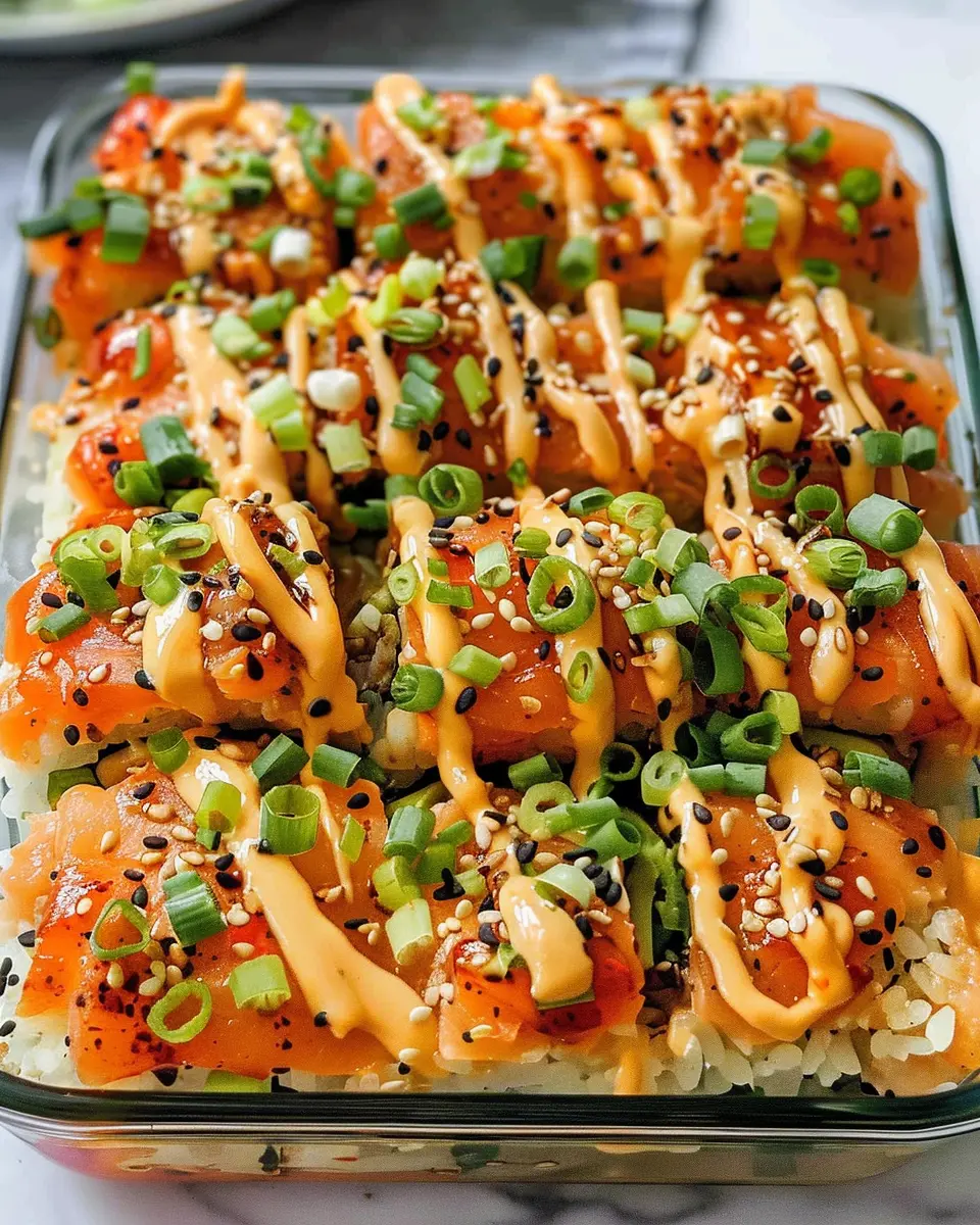 Spicy Salmon Sushi Bake: A Deliciously Easy Family Favorite