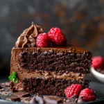 Dark Chocolate Mousse Cake