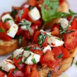 Perfect Bruschetta with Mozzarella