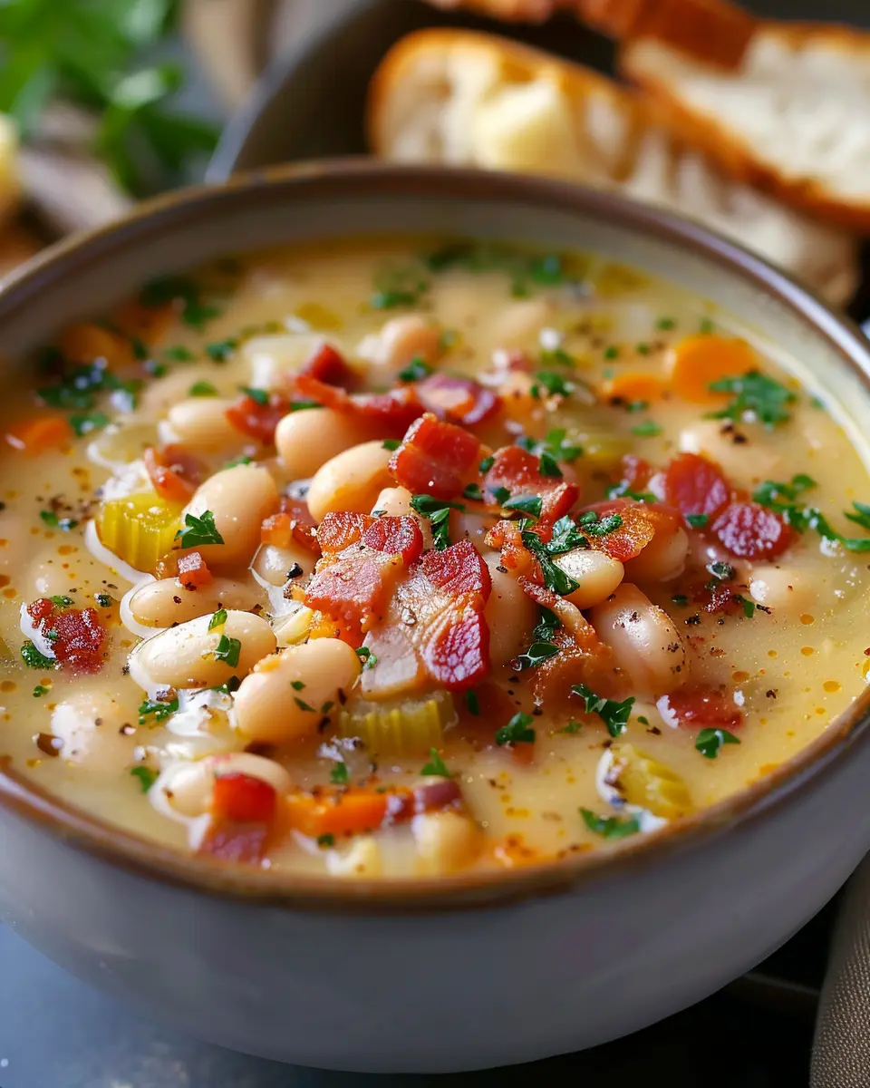 White Bean Soup with Bacon