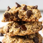 Chocolate Chip Banana Oatmeal Cookies