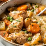 Slow Cooker White Wine Chicken Stew