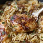 French Onion Chicken and Orzo